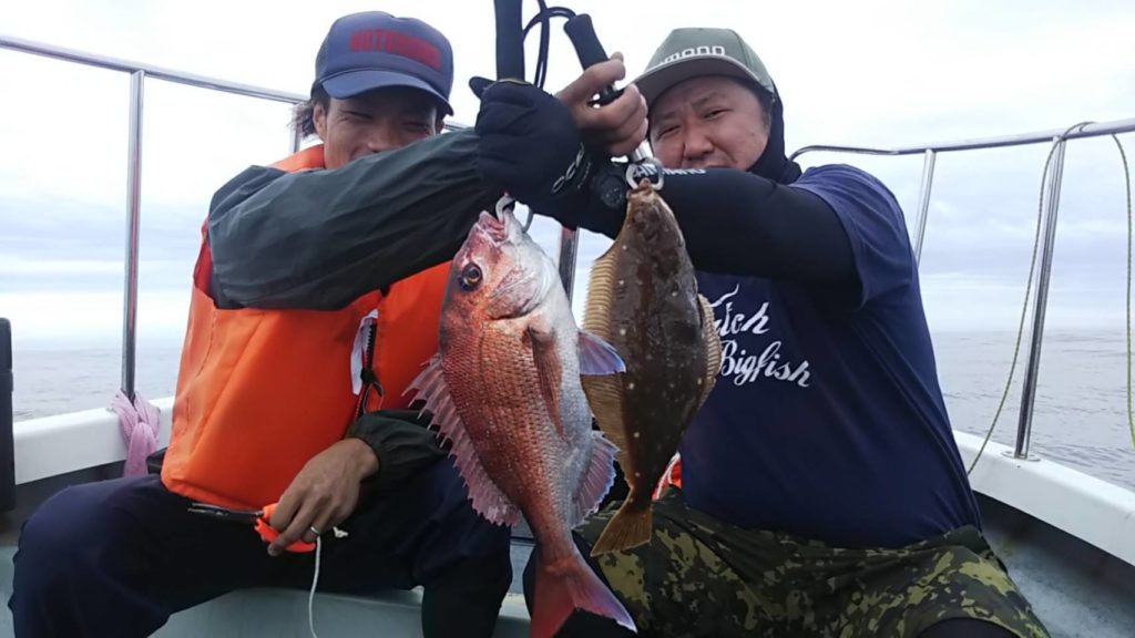 宮城県仙台湾沖の真鯛釣りはお魚パラダイス